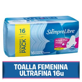 Toallas Femeninas Ultrafinas Siempre Libre 16un