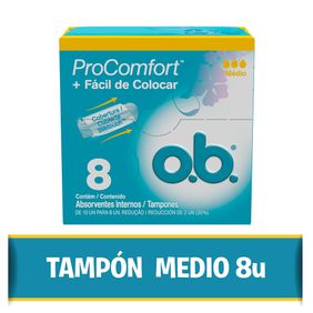 Tampones Procomfort Medio OB 8un