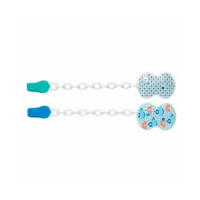 Clip Porta Chupete con Cad Azul Chicco
