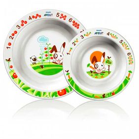Set de Plato Hondos 6M+ Philips Avent