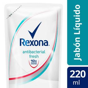Jabón Líquido Antibacterial Fresh Rexona 220ml