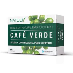 Suplemento Dietario Natuliv de Cafe Verde ENA 60 cápsulas