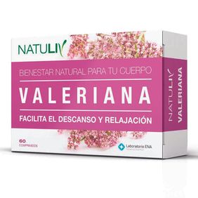 Suplemento Dietario Natuliv de Valeriana ENA 60 comprimidos