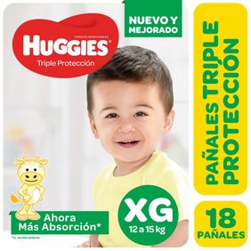Pañales Classic XG Mega Huggies 18un