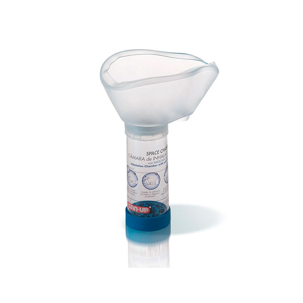 Aerocamara de Inhalación para Adultos con Mascara San Up | Salud Global, image size:1000x1000