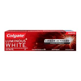 Crema Dental Luminous White con Carbón Activado Colgate 90gr