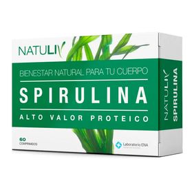 Suplemento Dietario Natuliv Spirulina ENA 60 comprimidos