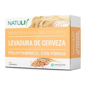 Suplemento Dietario Natuliv Levadura de Cerveza ENA 60 comprimidos