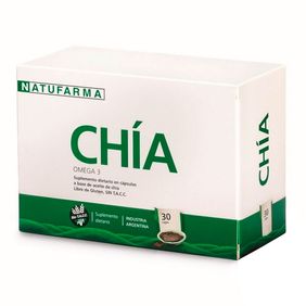 Suplemento Dietario Chía Omega 3 Natufarma 30 cápsulas