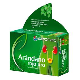 Suplemento Dietario Geonat Arándano Rojo Uro Provefarma 30 comprimidos