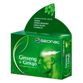 Suplemento Dietario Geonat Ginseng + Ginkgo Provefarma 40 comprimidos