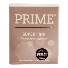 Preservativos Super Finos Prime x 3 u