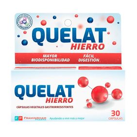 Capsulas Gastointestinales Hierro Quelat x 30 un