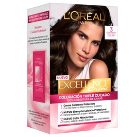Creme Kit de Tintura 3 Castaño Oscuro Excellence