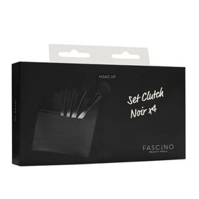 Set x 4 Brochas Make Up + Clutch Fascino