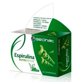 Suplemento Dietario Geonat Espirulina Nutridetox Provefarma 60 comprimidos