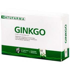 Suplemento Dietario Ginkgo 40 Natufarma 60 comprimidos