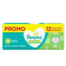 Toallitas Humedas Aroma Naturaleza Pampers 108un