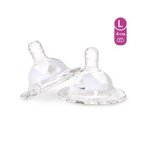 Twistshake tetinas anti-colico grande 4+m blister x 2 unidades