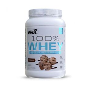 100% Whey Protein Proteina Instantanea Concentrada Chocolate Ena x900 Gr