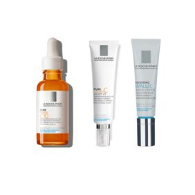 Combo Serum C10 30ml + Redermic Hyalu C ojos Antiange 15ml + Redemic Hyalu C UV FPS 25 40ml