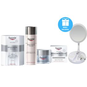 Combo Eucerin Anti Edad Hyaluron Filler Noche + Dia + Concentrate piel normal a mixta