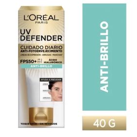 Crema Facial UV Defender Anti-Brillo FPS50 Loreal x 40 gr