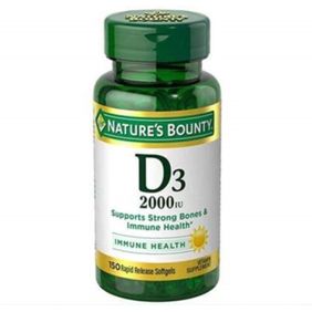 Suplemento Dietario Natures Bounty Vitamina D 2000 x150 caps