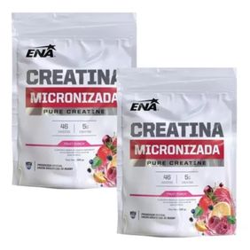 Combo Suplemento Deportivo Creatina Micronizada Fruit Punch ENA 300g x2