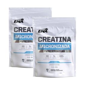 Combo Suplemento Deportivo Creatina Micronizada Neutro ENA 300g x2