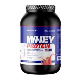 Suplemento de Proteína Concentrada en polvo Whey Protein Mervick Lab Sabor Strawberry Ice Cream 1kg