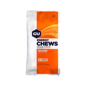 Suplemento Deportivo Energy Chews Gomitas Masticables GU Sabor Orange