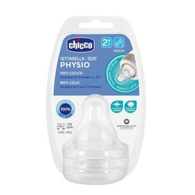 Tetina Chicco Perfect 5 Flujo Medio 2 M + 2 Unidades