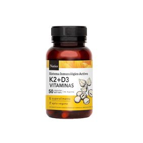 Natier Vitamina K2 D3 Sistema Inmunologico Activo X 50 Capsulas