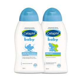 Combo Cetaphil Baby Shampoo Y Baño Liquido