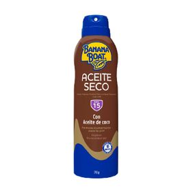 Banana Boat Protector Solar Aceite Seco De Coco Fps 15 x 170 ml